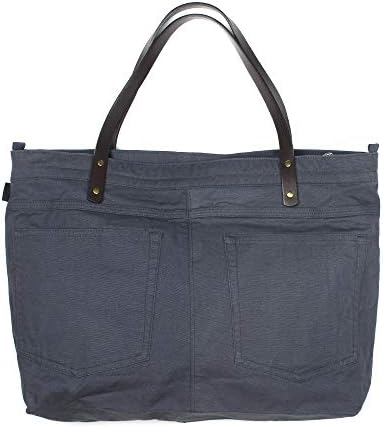 Estação tecida, sacos de sacola com manuseio de laço de couro PU, bolsas de lona de lona, ​​bolsa de supermercado repelente à