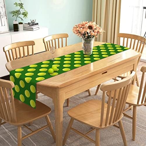 NEPNUSER TENNIS Ball Table Runner Tennis Party Decoration Sports de festa de aniversário temática Supplies Summer Home Dining Room