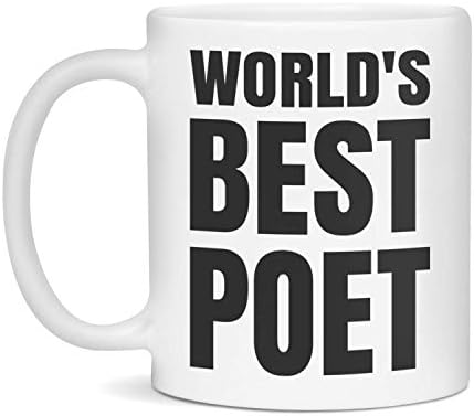 Caneca de Poeta - Melhor Poeta do Mundo - Great Poeta Gift - Caneca Branca / 11 oz