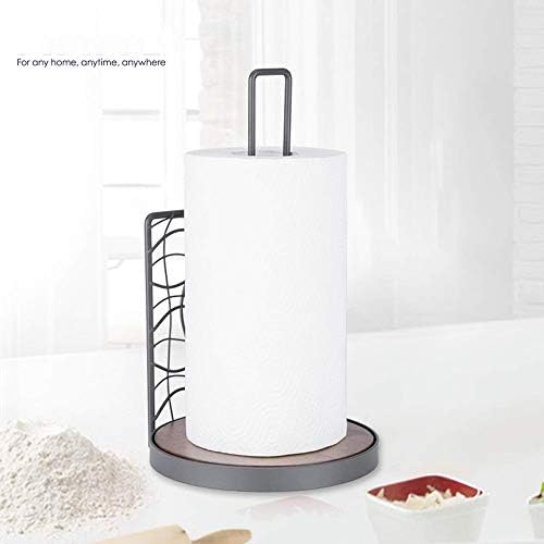 Porta de toalha de papel xjjzs - suporte de toalha de papel de metal, dispensador de papel de papel de arame grátis para cozinha, banheiro, escritório