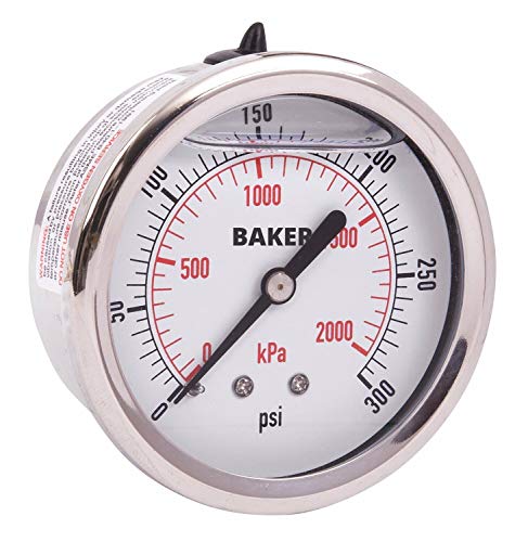 Baker AHNC-300P Pressão, 0-300 psi