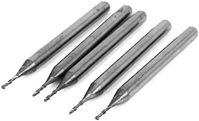 X-dree 5 pcs Corte de alumínio 2 flautas CNC Bits de roteador de moinho de extremidade CNC (5 piezas de aluminio que corta 2 ranuras