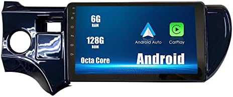 Android 10 Autoradio Navigação de carro Multimídia GPS Radio 2.5D Tela de toque fortoyota Prius C 2012-2014 UV Black