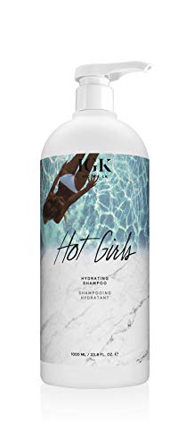 Igk Girls Hot Girls Hydrating Shampoo Liter | Revives + Hidratos + Controle Frizz | Vegan + Crueldade grátis | 33,8 oz