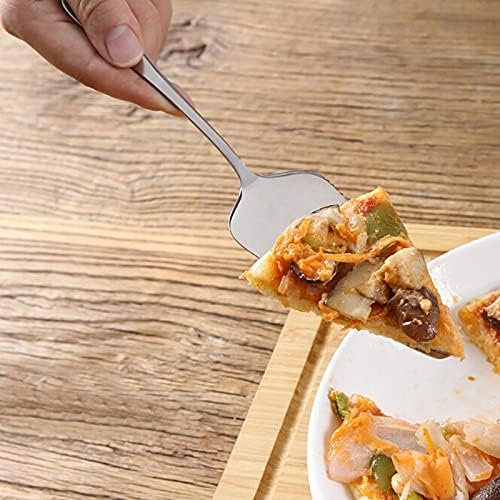 ZSEDP Aço inoxidável aço serrilhado servidor de bolo de borda Blade Cutter Shovel Cozinha assadeira de pistas de pizza de