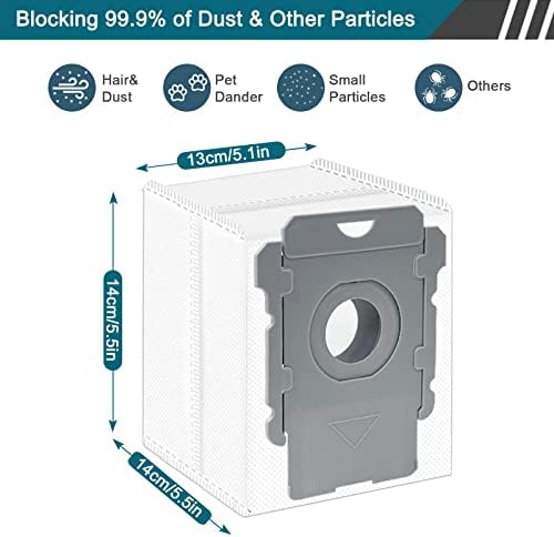 14 Bolsas de vácuo de embalagem compatíveis para IroBot Roomba Sags I & S & J Series, sacos de substituição para o iRobot