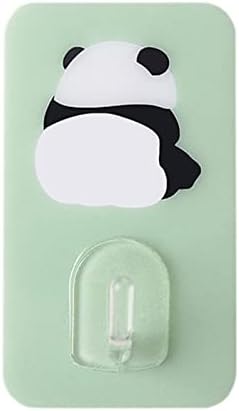 Vefsu porta fofa desenho animado pequeno gancho de banheiro grudado atrás de gancho pegajoso o gancho de papel toalha de papel embaixo