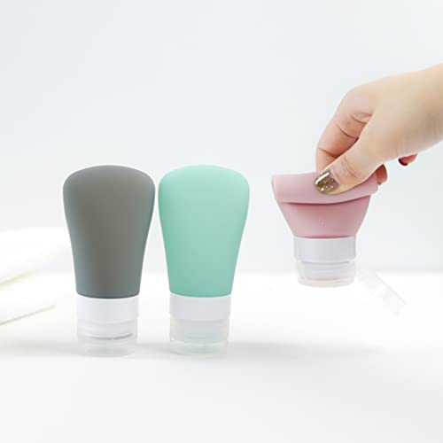 6pcs higiene pessoal garrafas de silicone recarregáveis ​​de silicone