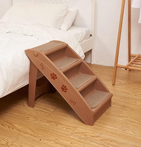 Lepsjgc Pet Supplies doméstico pequeno escada dobrável de grossa escada não deslizamento gatos degraus de cachorro para sofá de cama