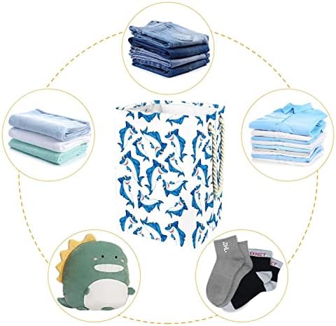 Lavanderia cesto de tubarão colapsível lavanderia cestas de lavar roupa de lavar roupas de roupas para o quarto de quarto de banheiro dormitório