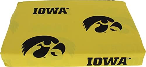 A faculdade abrange tudo confortável em folha de 4 peças de tamanho de 4 peças de Iowa Hawkeyes, fundo de cor da equipe,