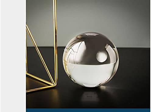 Zlbyb estilo europeu art art de cristal metal bookend decoração estante de estante de gabinete de ponta decoração de bola de cristal