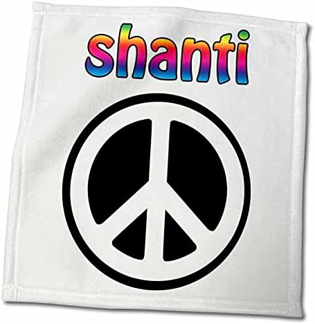 3drose Peace - Shanti Rainbow - toalhas