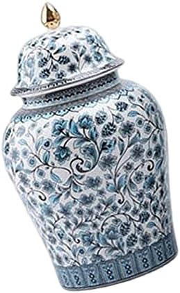 Jar de gengibre de porcelana de depila jarra de templo, presente para casamentos, festas, decoração, m 16.5x29.5cm vaso