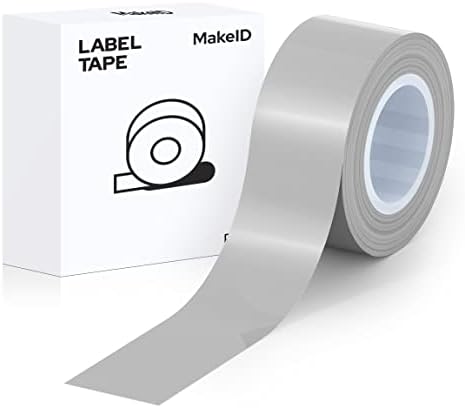 MakeId White Rótulo Fita Adapted Rótulo Recabas de papel impressão padrão Laminado Rotulagem de escritório Substituição de fita L-16W 0,63 polegadas x 13 'Trabalho com o fabricante de etiquetas Modelo L1