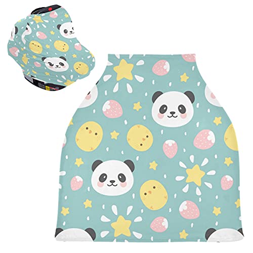 Capas de assento de carro para bebê fofo panda com frango capa coberto de enfermagem Canopy para bebês Covers de amamentação