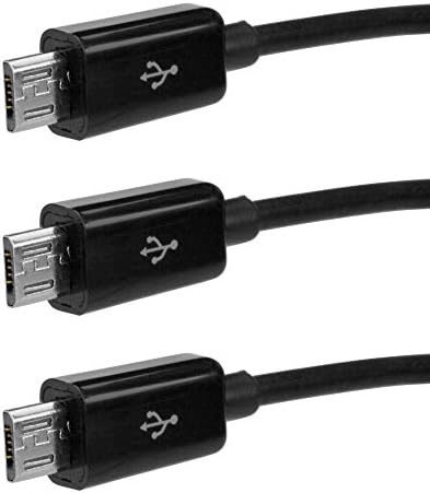 Cabo de ondas de caixa compatível com Garmin Alpha 200i - Cabo MicriCharge MicroSB, cabo de carregamento múltiplo Micro USB para Garmin Alpha 200i - Black