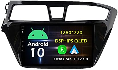 9 '' '3+32 GB Android 10 no Rádio estéreo de carro Dash Fit para Hyundai i20 LHD 2015 16 17 18 Unidade de cabeça