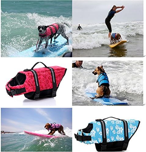 LXLP Pet Dog Jacket Jacket Ripstop Preserver Capet Dog Vida com fivelas ajustáveis, casaco de segurança para cães para natação, passeio de barco, caça