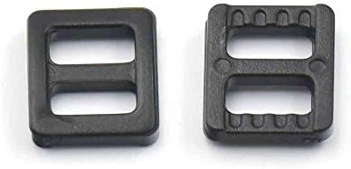 100 PCs 1 25mm Ajustador Tatluides Slides para fivelas Belinha de cinta de couro preto