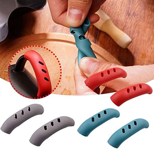 1 par de gadgets de proteção de pan de silicone de 1 par de silicone