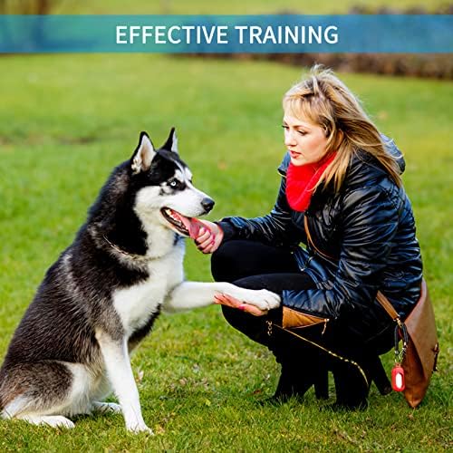 Masbrill Dog Clicker para treinamento, treinamento de cliques para cães, 4 pacote de treinamento de cães Clicker com