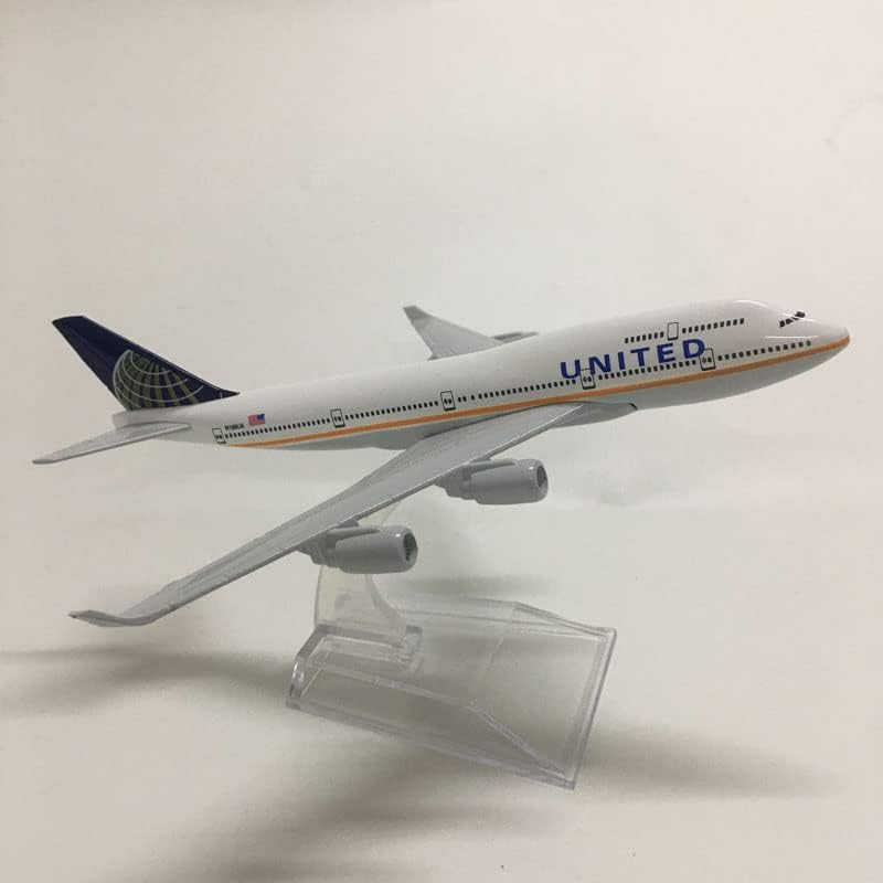 Dagijird Aircraft Alloy United Airlines B747 Avião Modelo 1: 400 Modelo Modelo de Plano de Simulação Com o suporte de exibição
