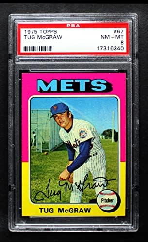 1975 Topps # 67 Tug McGraw New York Mets PSA PSA 8,00 Mets