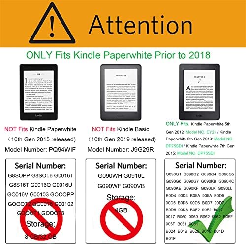 Caso CCOO para Kindle Paperwhite, capa de sílica gel premium,