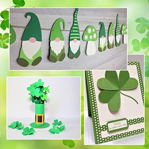80pcs St. Patrick's Day Cardstock Papel grosso, cartolina verde verde cartolina de papel imprimível para impressão para cartões irlandeses St Patrick, fazendo artesanato convidados de artes