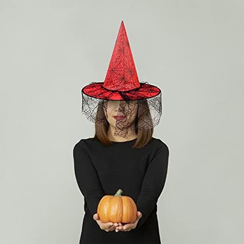 Chapéu adulto chapéu não -halloween tecido pontudo chapéu decorativo suporta acessórios para mulheres de bexilhões de behtball