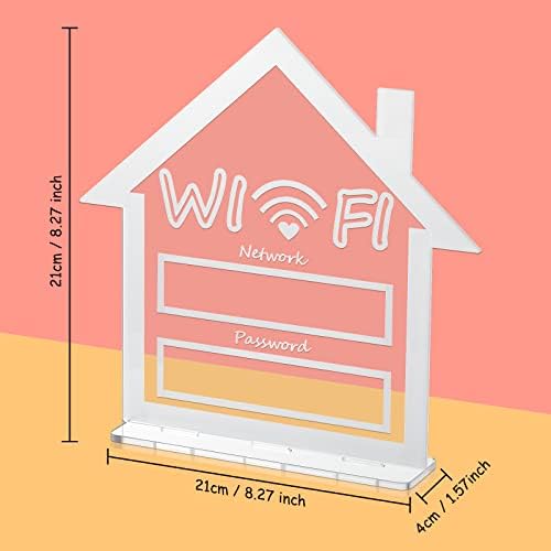 BLULU WIFI Padrão sinal da internet Senha Assinamento claro wi -fi padrões de senha de padrões de acrílico wi -fi Padrão