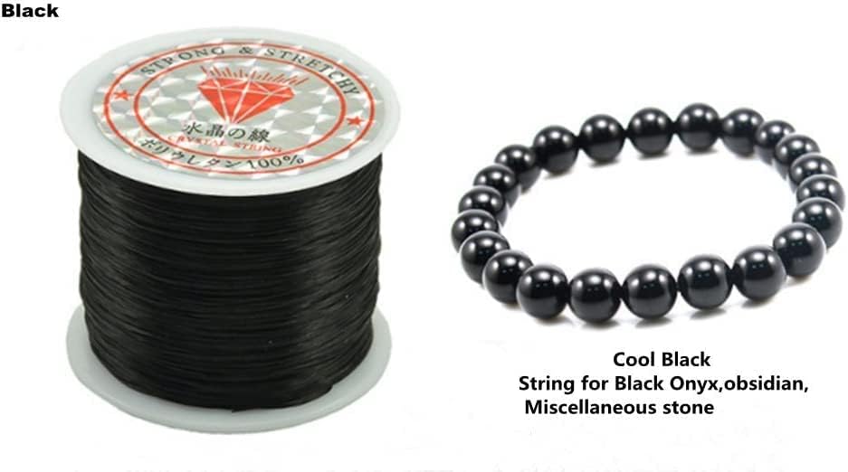 Barbante de cordão de borracha de corda elástica de corda elástica de 0,5 mm de jóias de cristal Diy Fazendo pulseiras de
