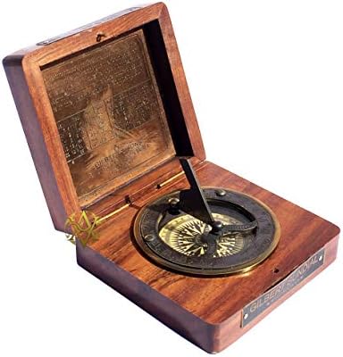 Modelo de direção do relógio do sol à mão, modelo vintage modelo - relógio de decoração de mesa/mesa
