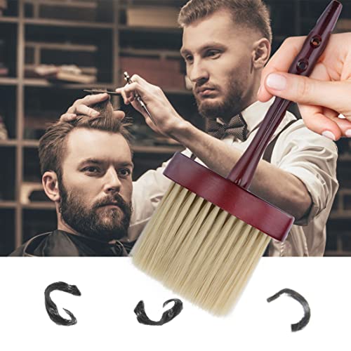 Escova de espanador de pescoço, barbeiro e escova de salão para remover cabelos soltos do decote e orelhas após o corte