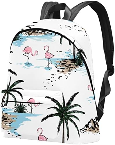 Mochila VBFOFBV para mulheres Laptop de laptop Backpack Bolsa casual, palmeira de flamingo