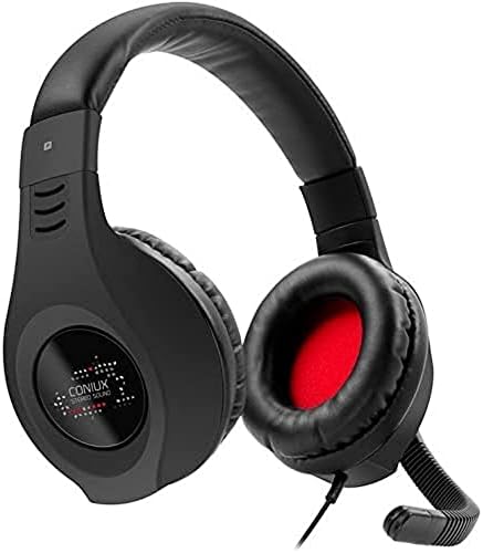 Fone de ouvido estéreo Speedlink Coniux com microfone para jogos PS4, preto