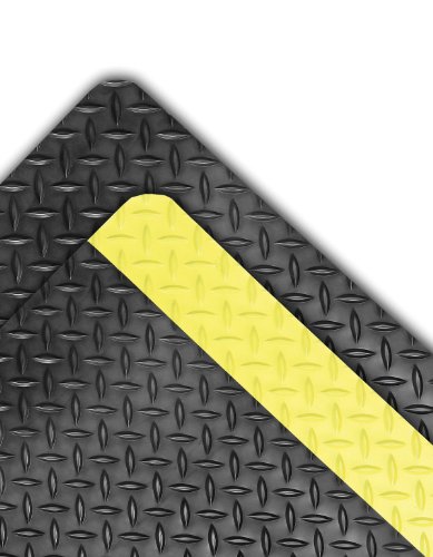 NOTRAX 990 DURA TRAX® ARGE ™ Laminado para fortes pesados ​​tapete anti-fadiga, 2 'x 3' amarelo/preto