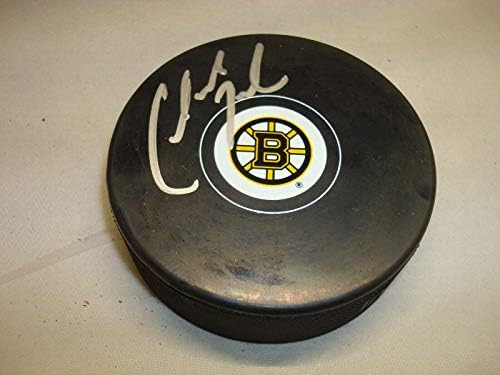 Claude Julien assinou o Boston Bruins Hockey Puck autografado 1a - Pucks autografados da NHL