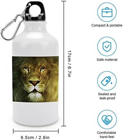 Cool Lion Travel Canecas Esportes Sports Aluminium Water Bottle com Twist Cap Fiftle for Men Women