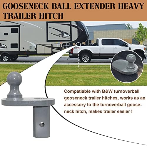 GNXA4085 Extensor de bola de ganso, engate de reboque pesado para o trailer B&W engana o tirotero