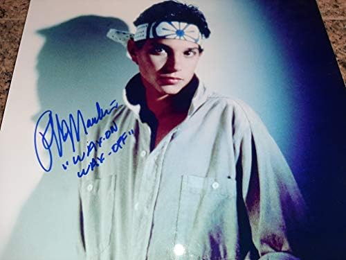 Ralph Macchio Classic Karate Kid assinado 11x14 foto Cera, cera