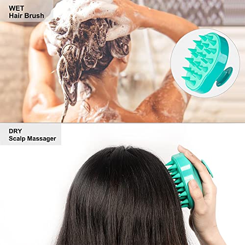 N um massageador de couro cabeludo shampoo pincel chuveiro limpador de lavagem para o crescimento de cabelo facilitar a caspa desliza através dos cabelos facilmente para mulheres e homens