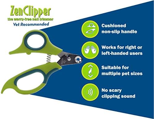 Zen Clipper Pet Unhel Clipper para cães -Clipper de unhas para cães para cuidar de cães mais seguros e cuidados com as unhas