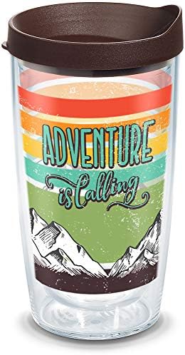 Tervis Made in USA Double Walled Adventure está chamando de copo de copo isolado mantém bebidas frias e quentes,