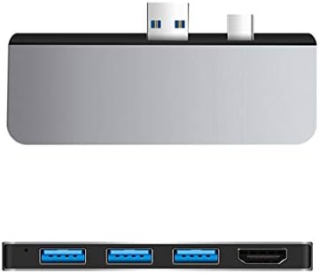 CableCC Mini DisplayPort DP e USB3.0 para HDMI & USB3.0 OTG & Dual TF Card Reader Adaptador para Surface 4/5/6