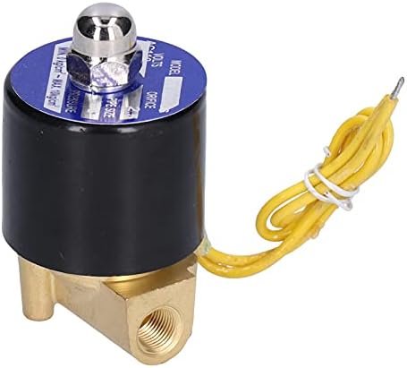 Válvula solenóide elétrica de latão de 1/8 de linha, diâmetro do orifício de fluxo de 2,5 mm/0,1 pol.