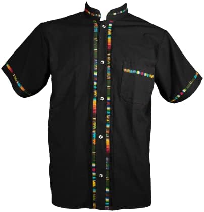 Manga curta do garoto México Guayabera camisas feitas no México, várias cores, tamanho 0-12