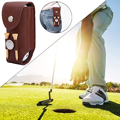 Bolsa de bola de golfe aoof, mini porta -bolsa de bolso de bolso de bolso de bolsa de golfe com bola de grande capacidade