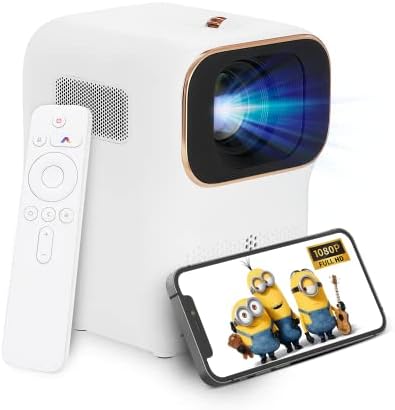 Xming Q1 SE Smart Heyup Boxe Projector, 2023 Novo Mini 1080p Projetor de filme portátil para sala de estar com WiFi